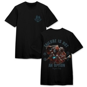 Warhammer 40000 Darktide Failure Is Not An Option Crew Neck Short Sleeve Men's Black T-shirt - 1 of 3