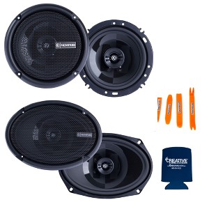 Memphis Audio Speaker Bundle: 1 Pair of PRX602 6.5" Coaxial and 1 Pair of PRX6902 6X9" Coaxial Speakers - 1 of 4