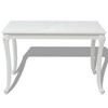 vidaXL Dining Table 45.7 inches x26 inches x30 inches  High Gloss White - 3 of 4