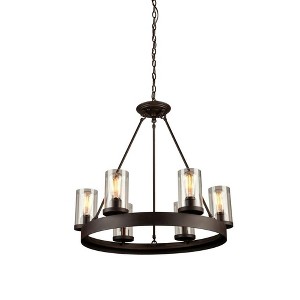 Artcraft Lighting Menlo Park 6 - Light Chandelier in  Oil Rubbed Bronze - 1 of 4