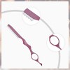 Unique Bargains Durable Haircut comb with Blades for Hair Styling Purple 1 Pc - 3 of 4