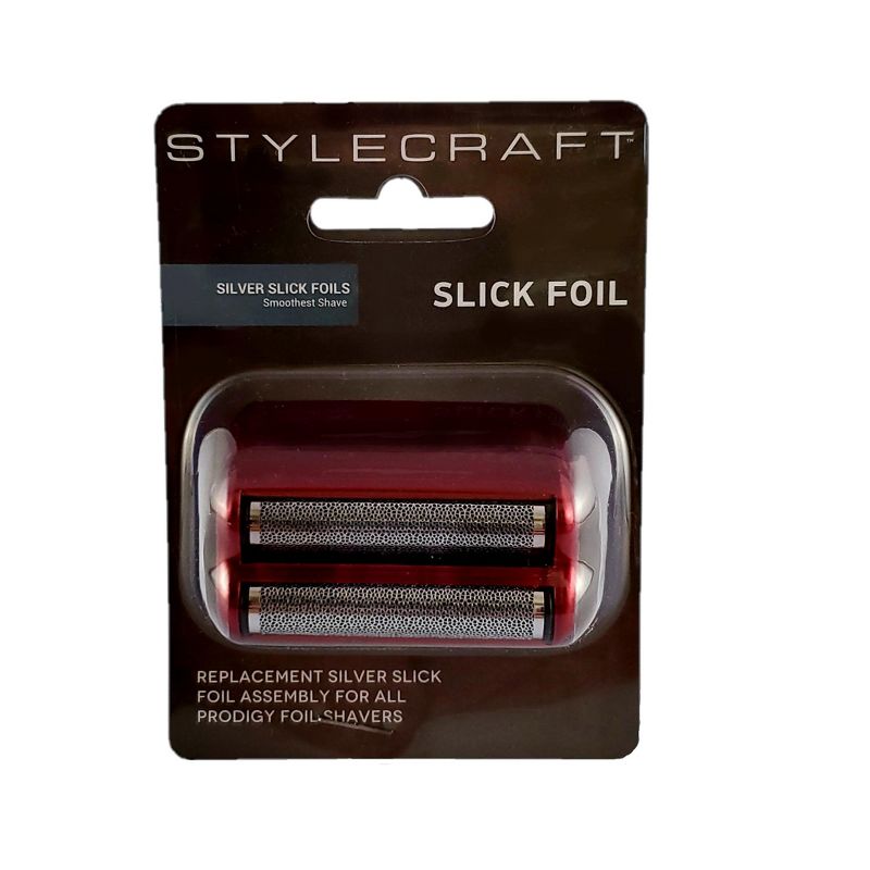 StyleCraft Replacement Prodigy Men's Shaver Silver Slick Foil Shaver Head, Red, 4 of 5
