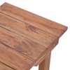 vidaXL End Table 27.6 in.x13.8 in.x23.6 in. Solid Wood Mahogany - 4 of 4