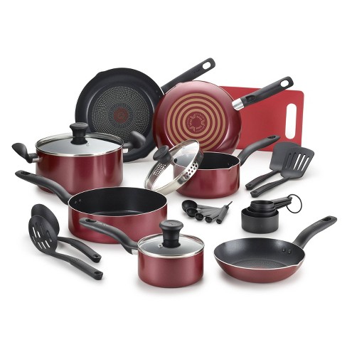 T-fal Simply Cook Prep and Cook Nonstick 17pc Set - Red - image 1 of 4