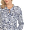 Women's Printed Peasant Blouse-White Mark - 4 of 4