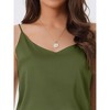 cheibear Women's Satin Cami Silky Strap Top Lounge Pajama Camisole - 4 of 4