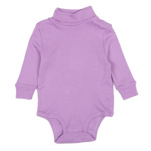 Leveret Baby Long Sleeve Turtleneck Bodysuit - 1 of 2