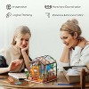 ROBOTIME DIY Miniatures Dollhouse Craft Kits Tiny House Model, Multicolored, 7.68"*6.89"*6.89" - 4 of 4