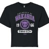Women's - Marvel - Black Panther Property of Wakanda Cropped Graphic T-Shirt - 2 of 4
