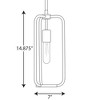 Progress Lighting, Bonn Collection, 1-Light Mini-Pendant, Matte Black, Open-Cage Design, Steel - 2 of 3