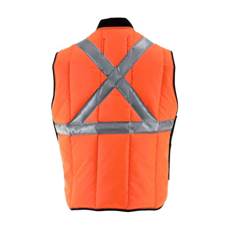 RefrigiWear Iron-Tuff High Visibility Insulated Safety Vest with Reflective Tape, 2 of 5
