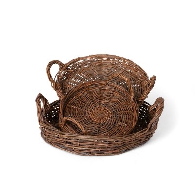 Park Hill Collection Round Willow Trays