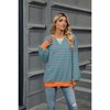 Coolmee Women's Striped Sweatshirts Oversized Crewneck Long Sleeve Shirts Pullover Top Fall Outfits Fashion Clothes - 4 of 4