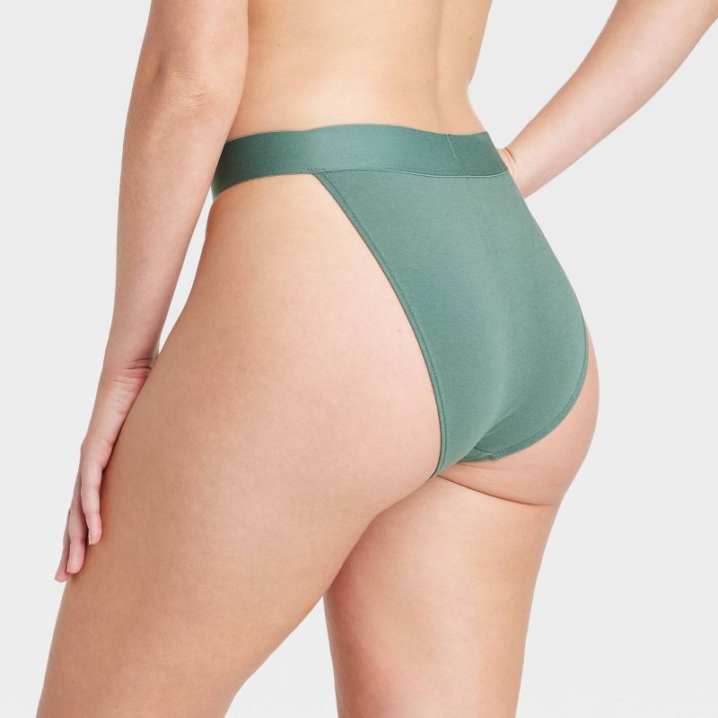 Women's Cotton Stretch Hi-Cut Cheeky Underwear - Auden™, 3 of 6