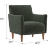 Sapphtopaz 1pc Accent Chair Upholstered Lounge Chair with Wood Legs, Living Room Chair Comfy Chair - 4 of 4