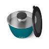 S'well 64oz Salad Bowl Kit Peacock Blue: Stainless Steel, Leakproof, Salad Container with Silicone Lid - 4 of 4