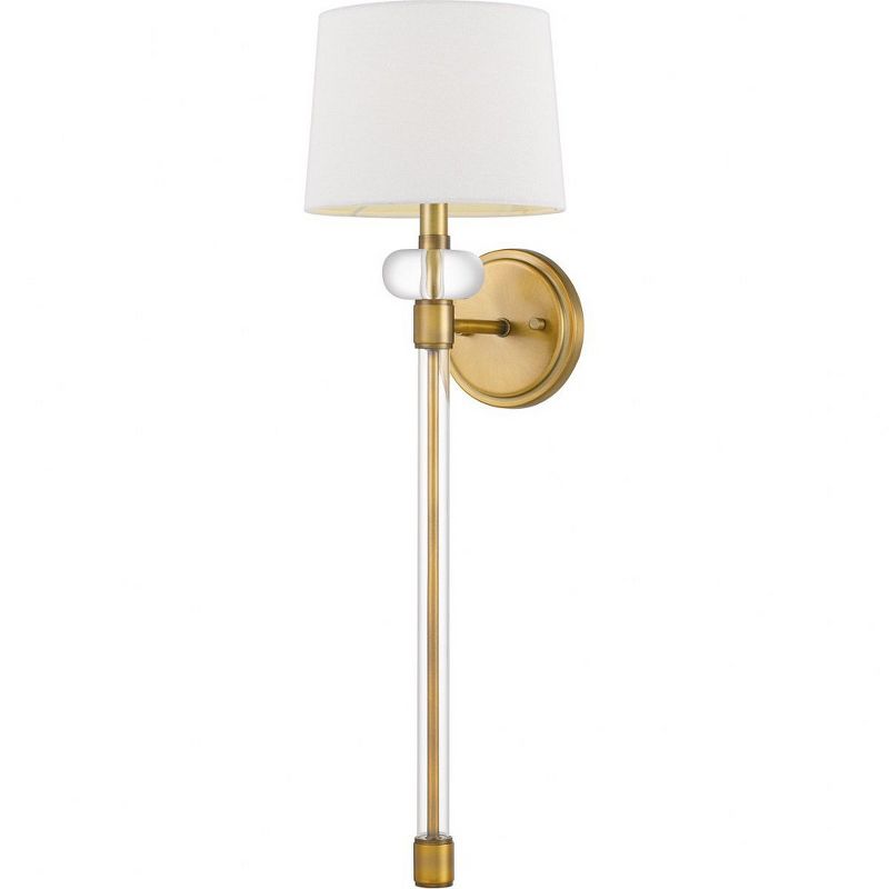 Quoizel Lighting Barbour 1 - Light Sconce in  Weathered Brass, 1 of 2