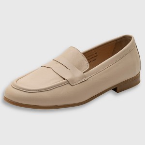 cream dress shoes for women Sophia in pumps feature smooth leather and suede uppers in coordinating colors Francesca Cream Leather Mary-Jane Shoe