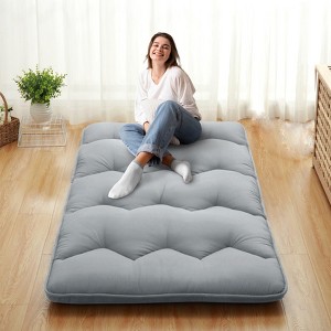 Japanese Futon Mattress for Adults Kids, Twin Size Floor Mattress, Roll Up Sleeping Mattress, Futon Bed for Camping Trips Guest Room - 1 of 4