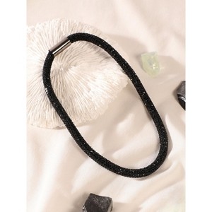SOHI Women's Onyx Black The Jingle Collar Necklace - 1 of 4