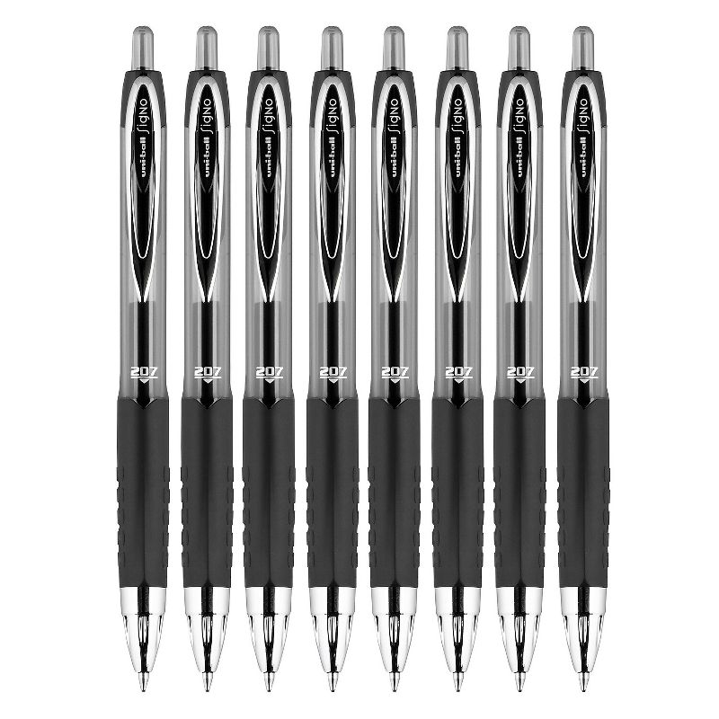 uni-ball 207 Retractable Gel Pens Medium Point (0.7mm) Black 2431821, 3 of 10