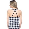 Women's Gingham Halter Goddess Tankini Top - La Blanca - 2 of 3