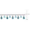 EVERLY JEWELRY | Sterling Silver 15 1/3ct TGW Sky Blue Topaz and London Blue Topaz Necklace, 17 inc - 2 of 4