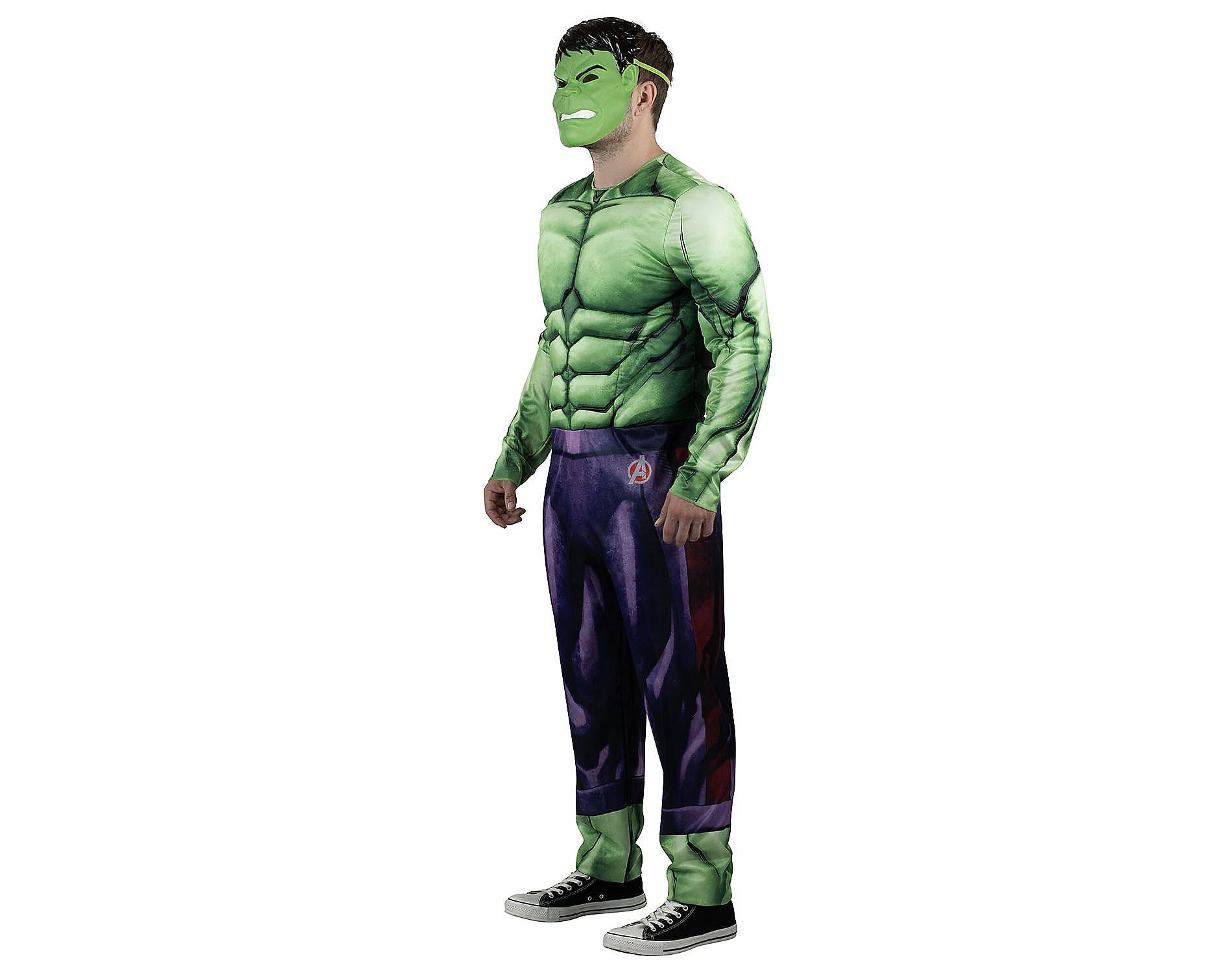Marvel Men's Hulk Halloween Costume Jumpsuit 2pc
