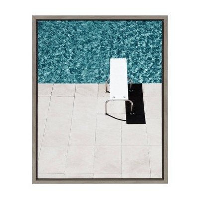 18" x 24" Sylvie Diving Board Framed Canvas By Amy Peterson Gray - DesignOvation