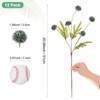 Unique Bargains 5-Heads Artificial Chrysanthemum Ball Flowers Silk Bouquets Real Touch 20 Inch - 3 of 4