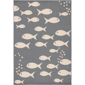 Courtyard CY6012 UV & Stain Resistant Non-Shedding Power Loomed Indoor/Outdoor Rugs - Safavieh - 1 of 4