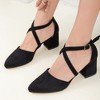 Dolly - Black Suede Pumps | Forever & Always Shoes - 2 of 4