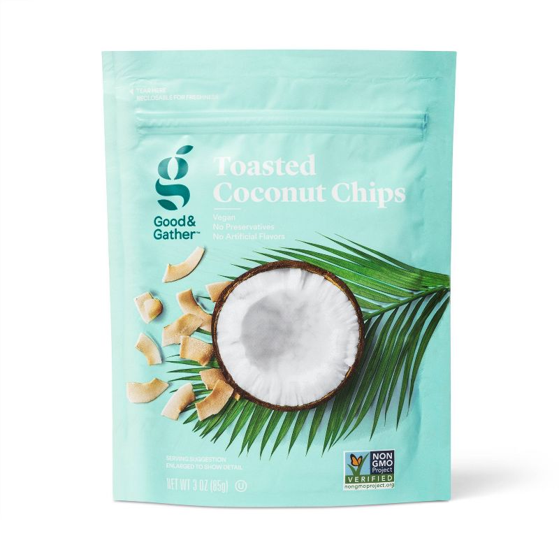Toasted Coconut Chips - 3oz - Good &#38; Gather&#8482;, 1 of 5