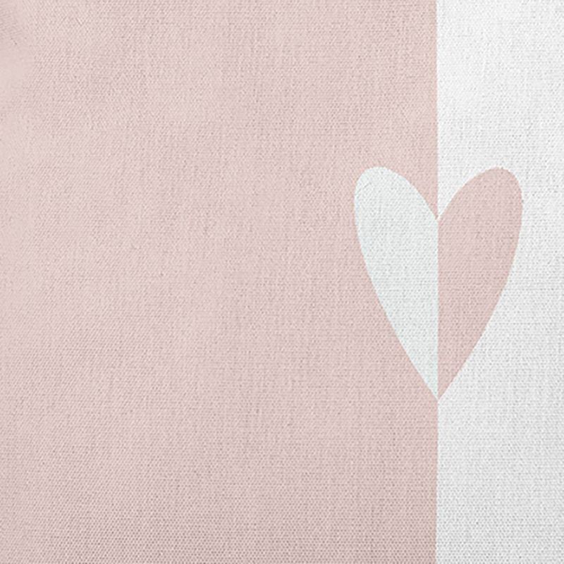 16&#34;x16&#34; Valentine&#39;s Day Modern Heart Square Throw Pillow Pale Pink - e by design, 3 of 7