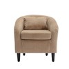 NicBex Accent Chair with Backrest, Upholstered Armchair Comfy Sofa Chair for Living Room, Bedroom - 3 of 4