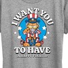 Women's - Garfield - I Want You To Have A Happy Fourth Short Sleeve Graphic T-Shirt - 2 of 4