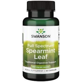 Swanson Herbal Supplements Full Spectrum Spearmint Leaf 400 mg 60 Caps
