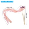Unique Bargains Bell Ornament Wedding Party Lace Streamer Fairy Wands 24 Pcs - 2 of 4