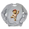 Simply Sage Market Baseball Bear Sweatshirt - 3 of 4