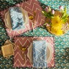 Mela Artisans Set of 4 Red and Blue Zig Zag Placemats - 4 of 4