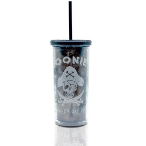 Silver Buffalo The Goonies Acrylic Carnival Cup with Lid and Straw | Holds 20 Ounces - 1 of 4