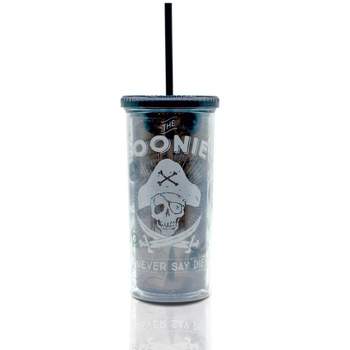 Silver Buffalo The Goonies Acrylic Carnival Cup with Lid and Straw | Holds 20 Ounces