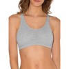 Fruit of the Loom Women's Shirred Front Racerback Sports Bra 3-Pack - 2 of 4