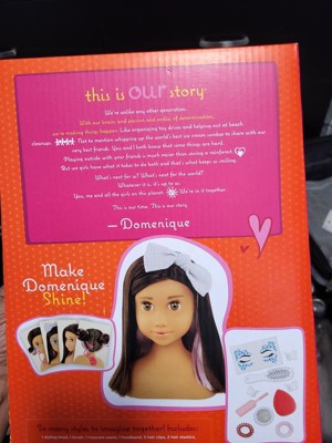 Our Generation Domenique Sparkles Of Fun Styling Head Doll : Target