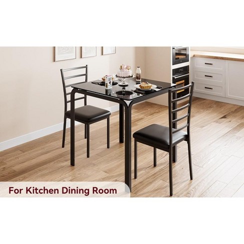 Dining Table For 2, Small Table And Chairs Set Of 2, Dinette Set For 2 ...