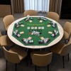 Costway 48" Poker Table Top - 8 Player Foldable Texas Holdem Poker Table Topper Green/Blue - 2 of 4