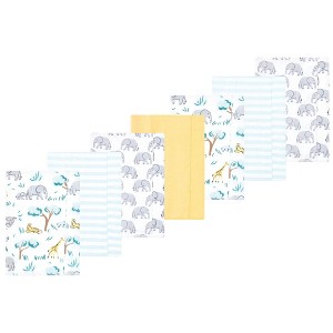 Luvable Friends Hudson Baby Flannel Burp Cloths 7pk Set - 1 of 2