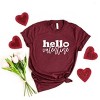 Simply Sage Market Women's Hello Valentine Bold Script Short Sleeve Graphic Tee - 2 of 2