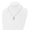 Black Bow Jewelry Women's Stainless Steel Small Voided Cross Necklace, 17.5 Inch - 3 of 4