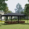VisioGear 10'*20' Pop Up Canopy Tent, Outdoor Instant Gazebo Sun Shade Shelter for Catering, Wedding, Black, 230.4"*116.4"*104.4" - 4 of 4